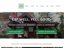 Tablet Screenshot of greengoddessfoods.com